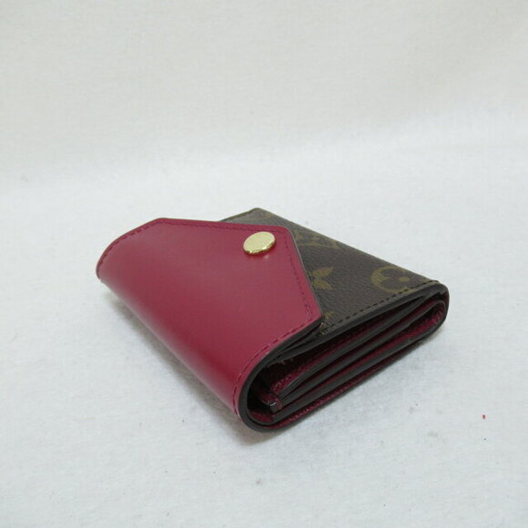 Louis Vuitton Zoe Portefeuille Wallet Tri fold Canvas Brown - Picture 3 of 6